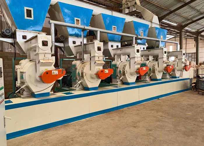 Sawdust pellet plant